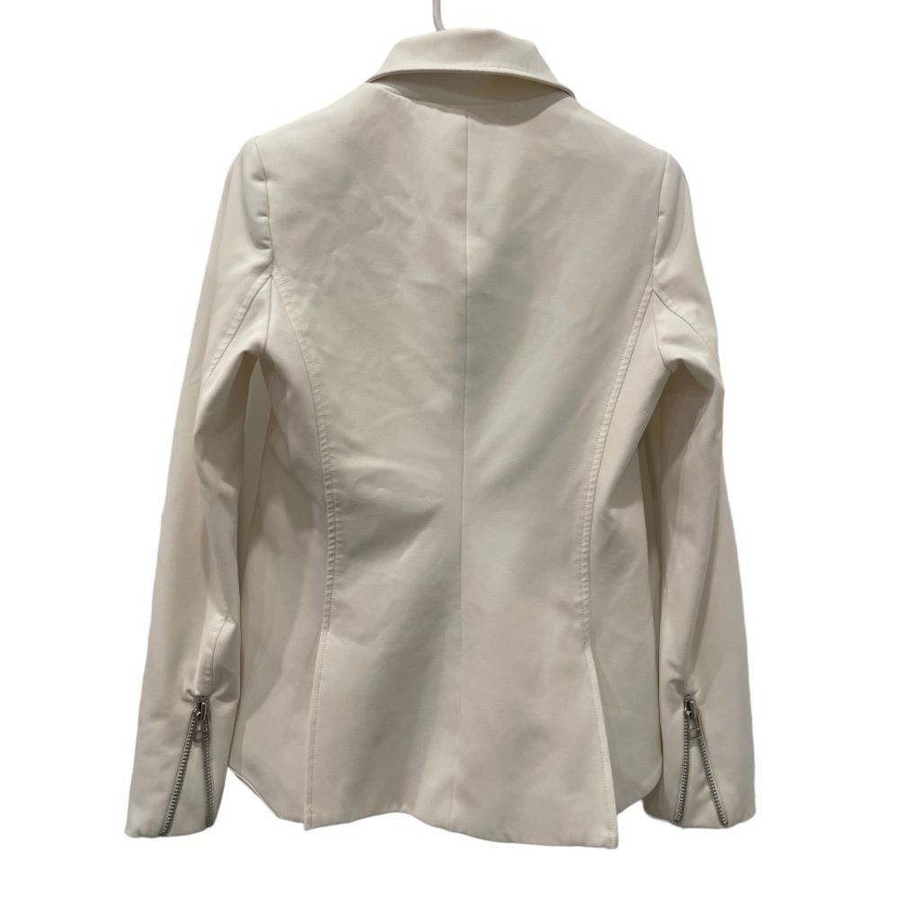 Veronica Beard Sleek White Leather Jacket - Picture 6 of 16